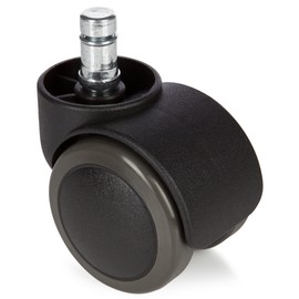 hjh OFFICE 2 inch Office Chair Caster Wheels 7/16 inch Stem Diameter (Set of 5) Casters for Hard Floors