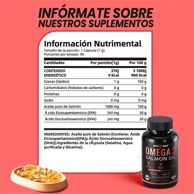 Natural Ultimate Omega Capsulas Nordic 1000mg Mvpcare Sabor