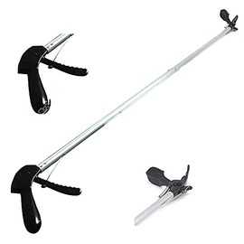 OdontoMed2011® 84" Snake Tongs Reptile Grabber Rattle Snake Catcher Silver Wide JAW HANDLING Tool ODM