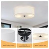 CALOKES Flush Mount Ceiling Light Fixture, 13" Close to Ceiling