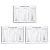 HARFINGTON 3pcs High Precision SEC Size Estimation Chart 285x205mm Transparency