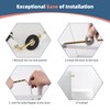 iFealClear Polished Gold Universal Toilet Handle Replacement, Front Mount Toilet