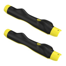 MoKo Golf Grip Trainer, 2 Pack Golf Training Aids for Correct Hand Position, Muscle Memory Trainer Practice Tool for All Levels to Enhance Grip Strength, Precision, Swing Skill, Yellow