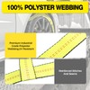 2Pc Tow Dolly Basket Straps with Flat Hook for 14"-17"
