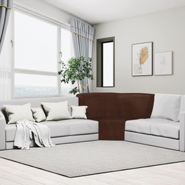 AHUAWA Corner Couch Cover, Stretch Velvet Corner Sofa Cover Furniture Protector Slipcover for L Shape Sectional Recliner Couch Reclining Sofa Additional Seat