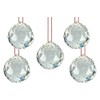 ASTROGHAR LOT of 5 FENG Shui Hanging White Crystal Ball