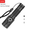 Telescopic Zoom Strong Light Flashlight High Brightness Power Display Portable