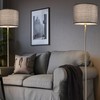 Gray Drum Lamp Shades Medium 13" Top x 13" Bottom