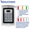 Haupowfo Universal Waterproof 12-24V AC/DC Metal Wired Keypad Stand Alone