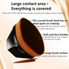 Foundation Brush, Flat Top Makeup Brushes, with Concealer Brush and