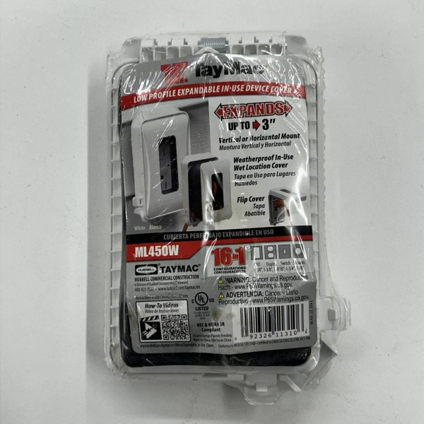 Hubbell TayMac Low Profile Expandable in Use Device Cover 1
