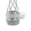 Leviton 3/4-Inch, Straight, Male, Steel Body, Wide-Range Strain-Relief, .520, .730