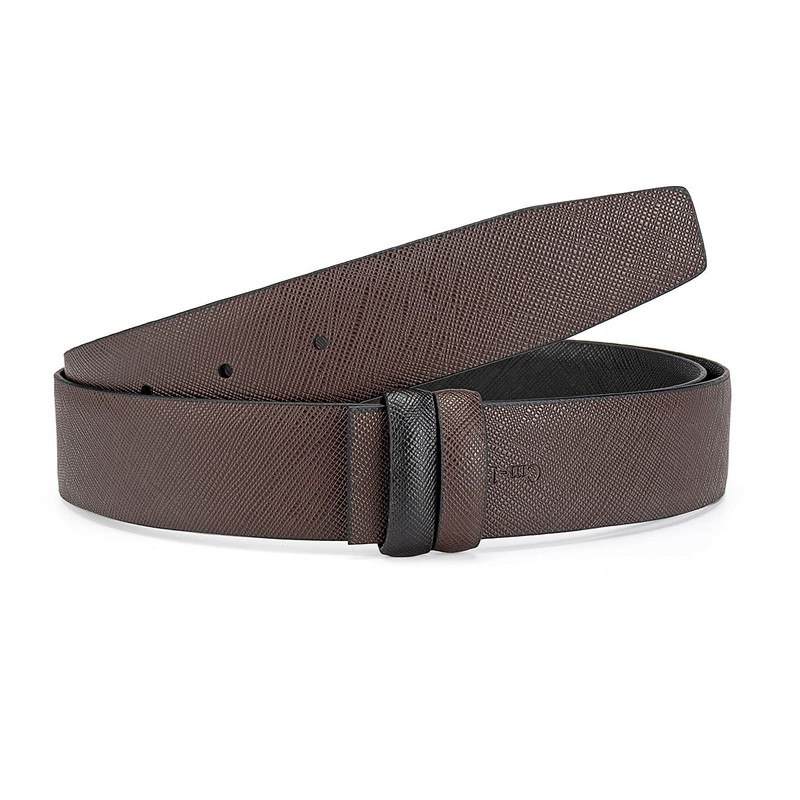 Vatee's Reversible Genuine Leather Belts without Buckle For Men Replacement