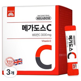 Megadose Vitamin C 3000mg, 180g, 3 pieces / 메가도스 비타민C 3000mg, 180g, 3개