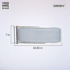 Haüs Parts 339392 339392V Dryer Lint Filter Case Screen – Compatible with Whirlpool, Kenmore, Maytag, Roper – Replacement for 337133, 337448, 341030, 341429, 346671, 337451, PS11722097