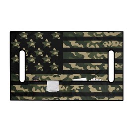 Darisoco Camo American Golf Cart Towel Seat Covers Golf Cart Seat Covers Club Car with 4 Front Pockets Golf Cart Accessories for All-Weather Use