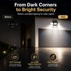 Solar Motion Sensor Outdoor Lights for Security – 4-Head Waterproof