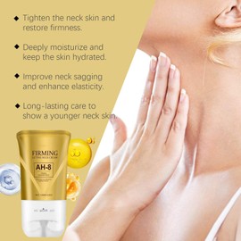 Crema Reafirmante para Cuello AH-8 – Reafirmante y Lifting con Hexapéptidos, Masaje de Doble Rodillo, Reduce Arrugas, Líneas de Expresión y Papada, Reafirma y Tensa la Piel Flácida