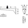 Gedotec Heavy Duty Console | Pack of 1 - Shelf