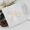 JaoZuyard Ivory White Organza Chiffon Ribbon 1 inch X 50