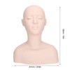 Mannequin Training Head, Silicone Makeup Practice Face Model Practice Makeup
