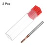HARFINGTON 2pcs Square Nose End Mill 4mm Shank 2.5mm x