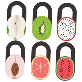 Operitacx 6pcs Decorative Camera Covers for Computer Laptop Phone Ultra Thin Privacy Protection Slide for Webcam Material with Creative Patterns Easy to Use Safeguard Family Privacy