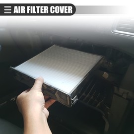 Motoforti Cabin Air Filter Cover, for Jeep Cherokee 2014-2020, Plastic, No.68223045AB, Black