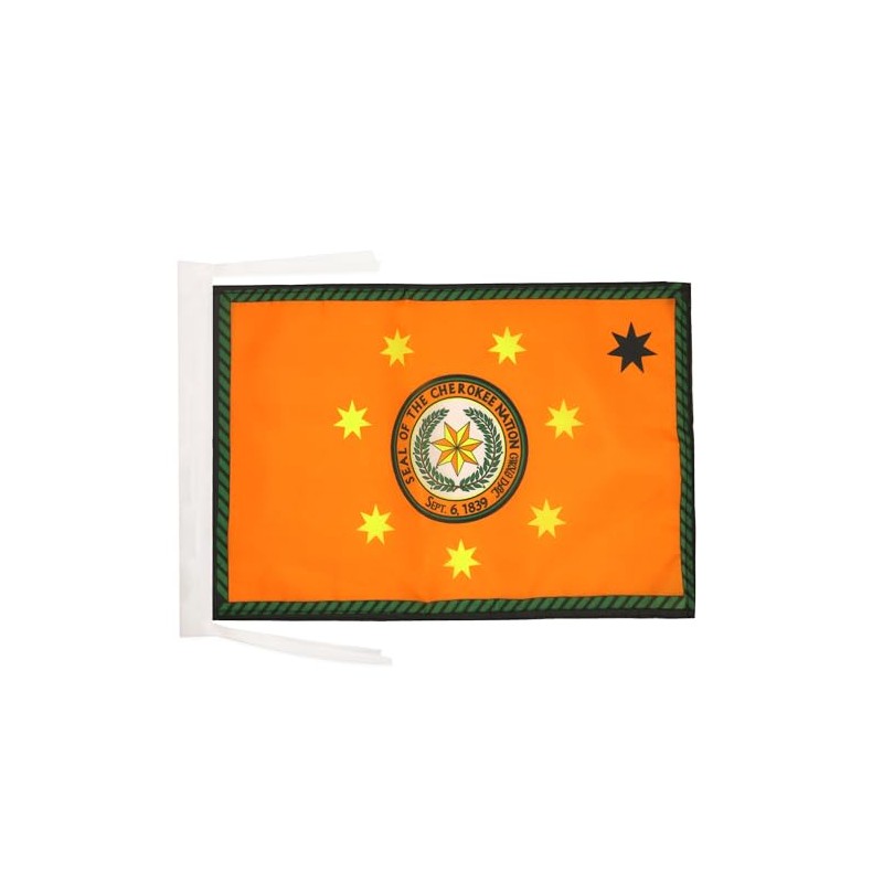 AZ FLAG Cherokee Indians Flag 18'' x 12'' cords -