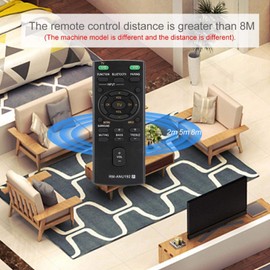 Replacement Remote Control, 8M Remote Control Distance 100 × 41 × 10 mm Suitable for Sound Bar SACT60BT SS-WCT60 SSWCT60 HT-CT60BT HTCT60BT SA-CT60BT