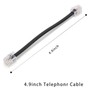 Phone Line Splitter,Telephone Splitter,with RJ11 6P4C Plugs,Suitable for Telephone,Fax Machine