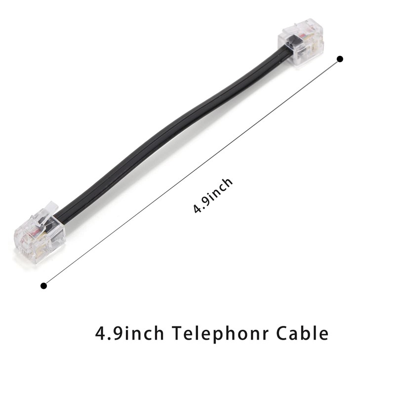Phone Line Splitter,Telephone Splitter,with RJ11 6P4C Plugs,Suitable for Telephone,Fax Machine