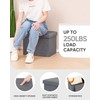 B FSOBEIIALEO Folding Storage Ottoman Cube Linen Ottomans for Living