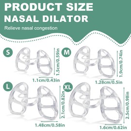 HAMKU 4 Stück schnarchstopper nasenspreizer schnarchen stopper Anti Schnarch Wiederverwendbares SchnarchgeräT Halten Sie Gut Atmen 4 Größen