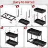 Sevenblue 4 Pack Under Sink Organizer, Bathroom Organizers and Storage,