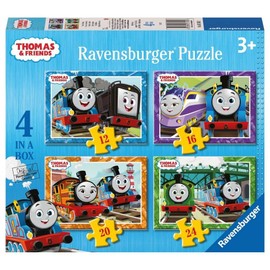 Ravensburger Thomas & Friends Jigsaw Puzzles for Kids Age 3 Years Up - 4 in a Box (12, 16, 20, 24 Pieces) - Educational Toys for Toddlers