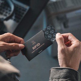 VULKIT RFID Blocking Sleeves 10 Pcs Credit Card Holders, Anti-Theft RFID Blocker Sets Travel Essentials Fits Bags & Purses