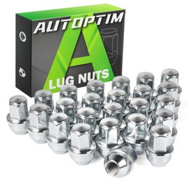 AUTOPTIM M14x1.5 Lug Nuts - Replacement for 2015-2024 Ford F150, Expedition, 2015-2020 Lincoln Navigator 24PCS OEM Factory Chrome 21mm Hex, One-Piece Solid Anti-Rust Wheel Lug Nuts