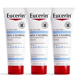 Eucerin Crema calmante para terapia de piel seca, 236.59ml (8oz)