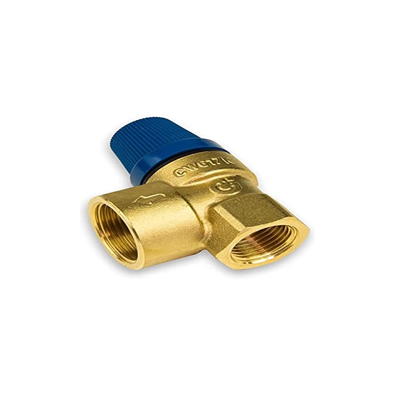Caleffi Safety Valve for Sanitary Systems FF 1/2 Inch x