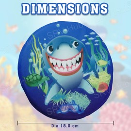 1x Shark Design Splash Water Skimmer, Water Flying Disc Toy, Parent Child Interaction Summer Toy, Water Frisbee for Kids, Backyard Games Floating Water Toys for Kids and Adults 18cm