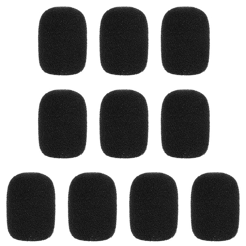 10 Pack Mini Size Lapel Headset Microphone Windscreen Foam Cover,