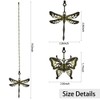 2 Pieces Bronze Ceiling Fan Pull Chains,12 Inch Dragonfly and