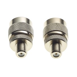 Keple F Type Socket To N Plug F-Type Female N-Type Male Antenna RF Coaxial Coax Adapter - Pack Of 2