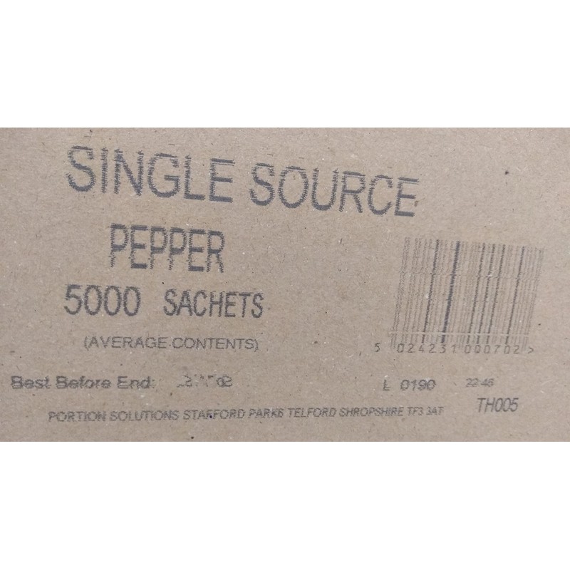 Salt Sachets (50) & Pepper Sachets (50)