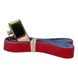 Knife Sharpening (Away) Angle Guide fits 1X30 Belt Sander with Assorted 6 Pack of 1X30 Sharpening Sanding Belts (6 Grit Belts)