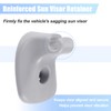 A ABSOPRO Pack of 2 Grey Sun Visor Support Clip