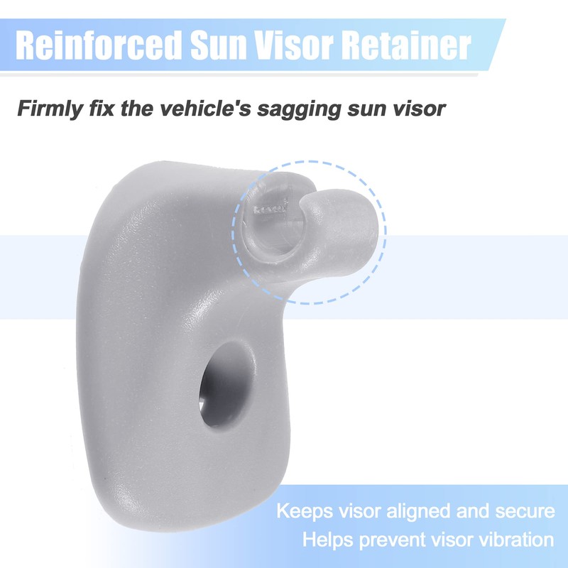 A ABSOPRO Pack of 2 Grey Sun Visor Support Clip