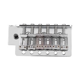 Guitar Tremolo Bridge, Zinc Alloy 6 String Electric Guitar Tremolo Bridge Single Locking System with Bar for Guitars
