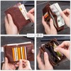 Contacts Men's Bi-fold Wallet, Leather, Wallet, Genuine Leather, Large Capacity,